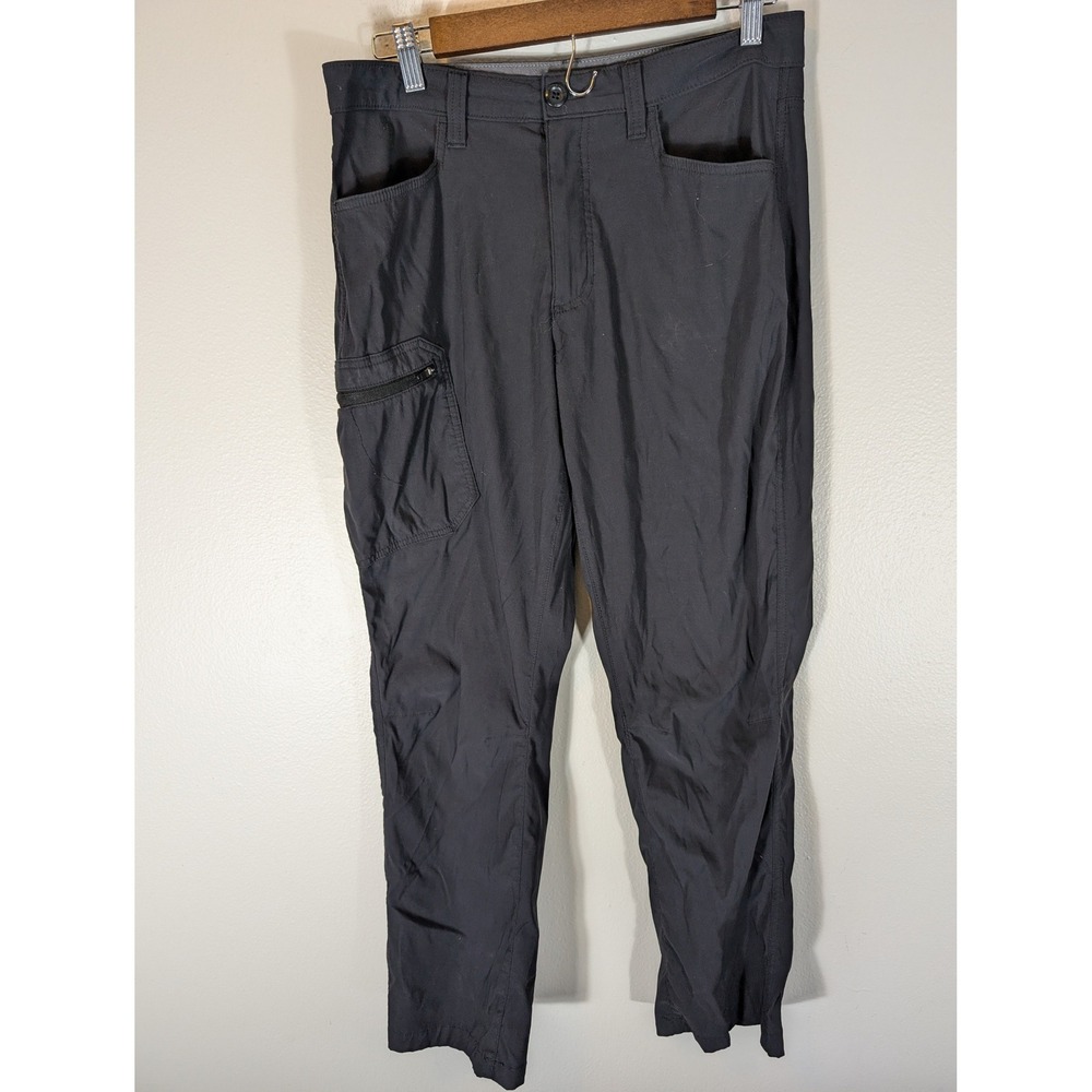 Eddie Bauer Guide Pro Pants Mens 30x30 Black Hiking Cargo Stretch Active